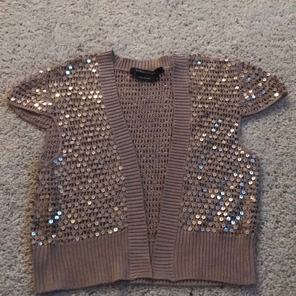 BCBGMAXAZRIA gold top